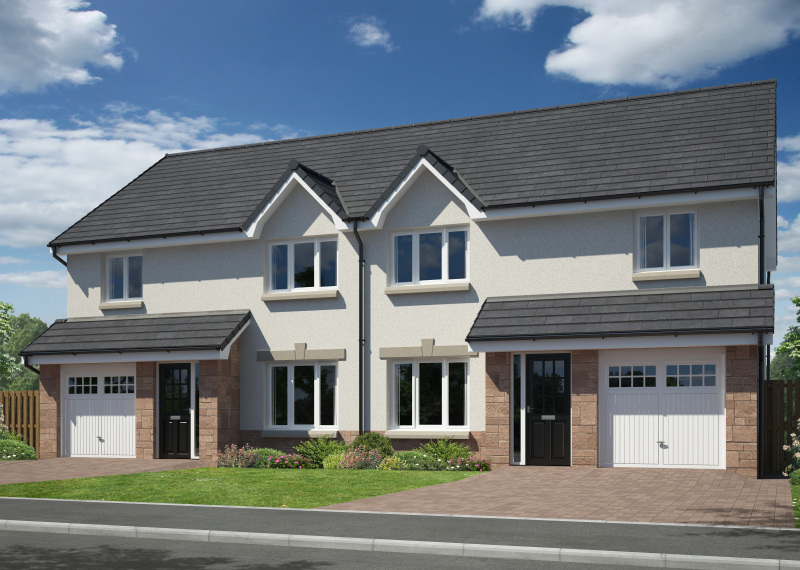 Walker Group | New Homes To Buy In Scotland - Belmont semi - Belmont Semi Monarchs Way OPP