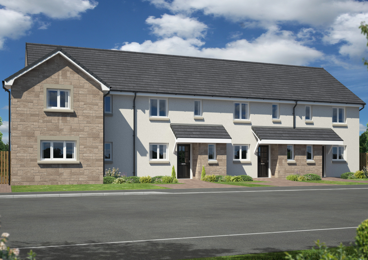 Walker Group | New Homes To Buy In Scotland - Albury mid-terrace - Denholm Albury 4 Block Tranent Area E AS