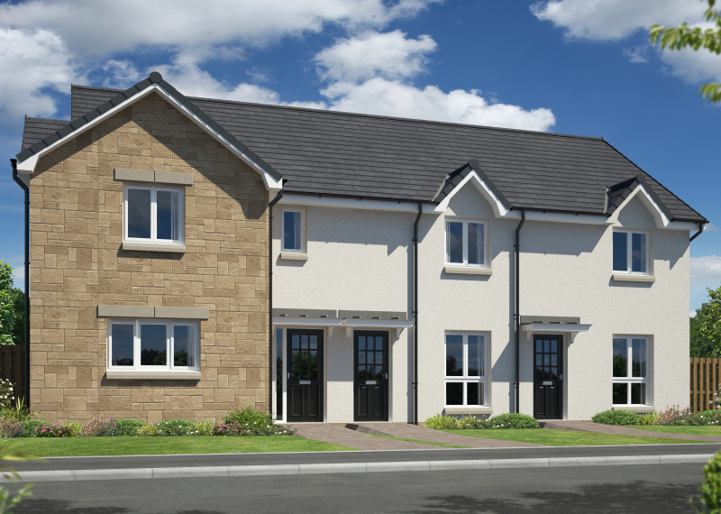 Walker Group | New Homes To Buy In Scotland - Hywood End - Hywood Ormiston 3 Block Dalhousie OPP